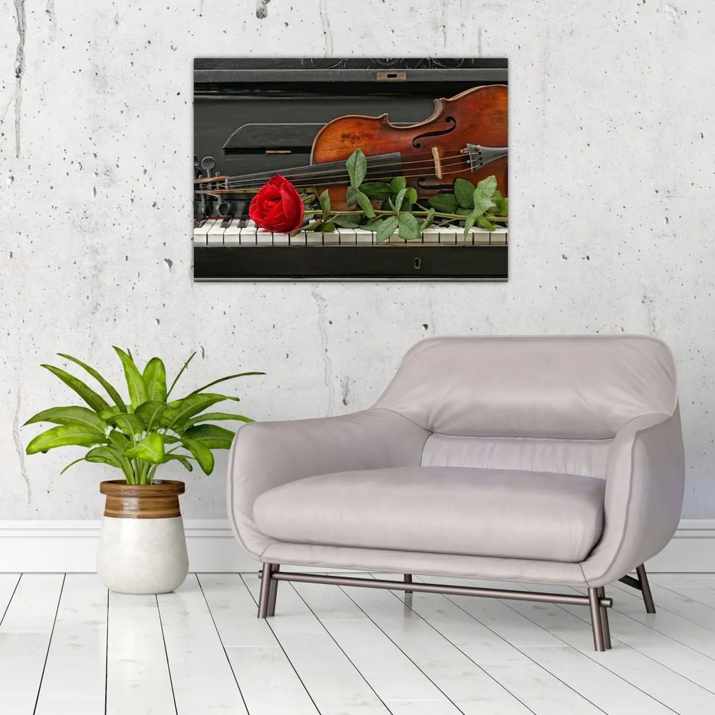 Tablou- Amintire de muzicean (70x50 cm)