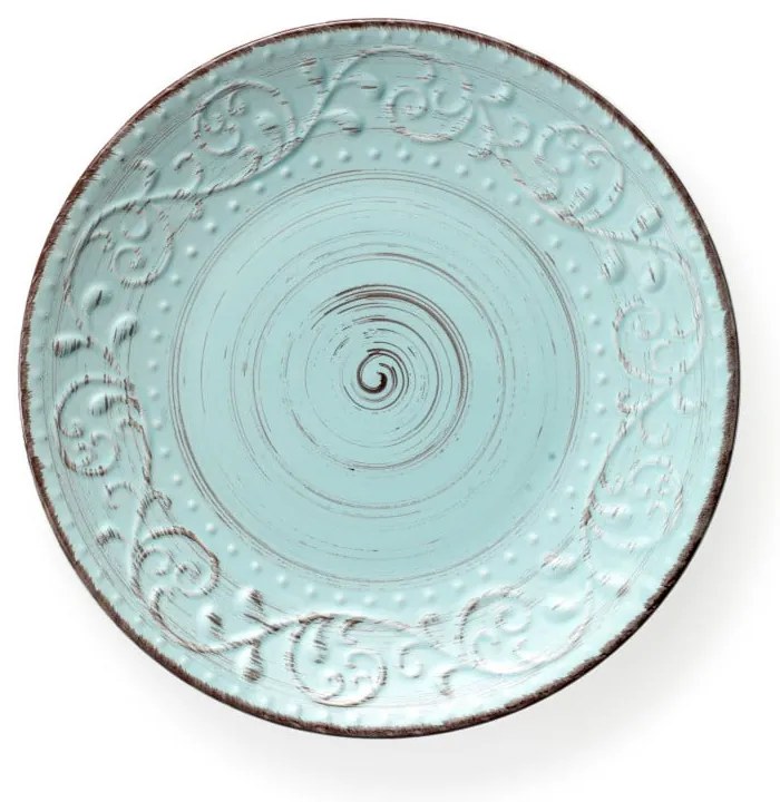 Farfurie din ceramică Brandani Serendipity, ⌀ 27,5 cm, turcoaz