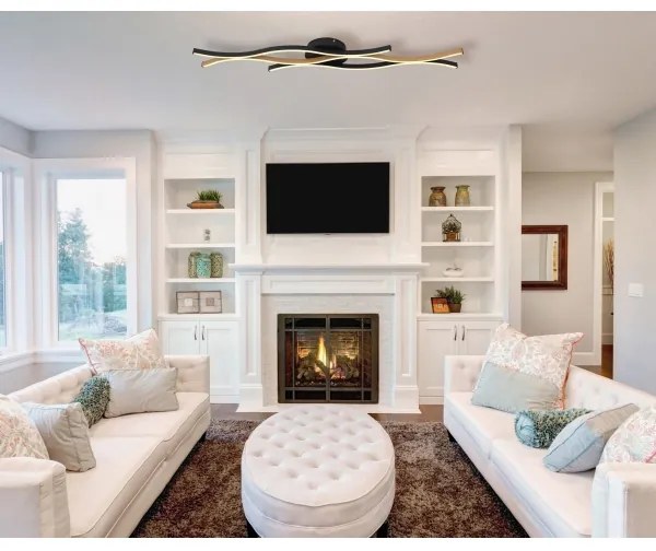 Plafonieră LED GERONIMO LED/35W/230V negru Globo 67206DW