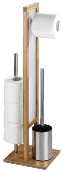WENKO Perie WC RIVALTA 24391100, 18x70 cm, maro/alb/negru