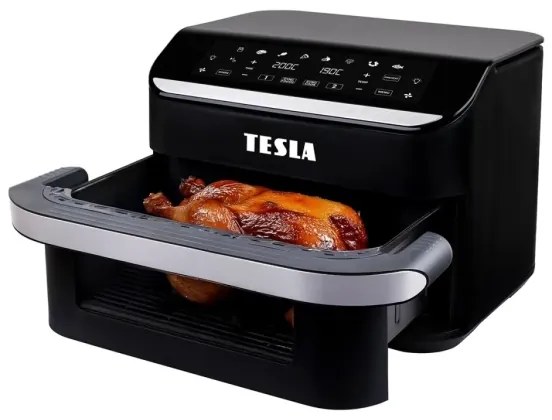 Friteuză cu aer cald dublă digitală multifuncțională TESLA Electronics AirCook 10 l 2400W/230V
