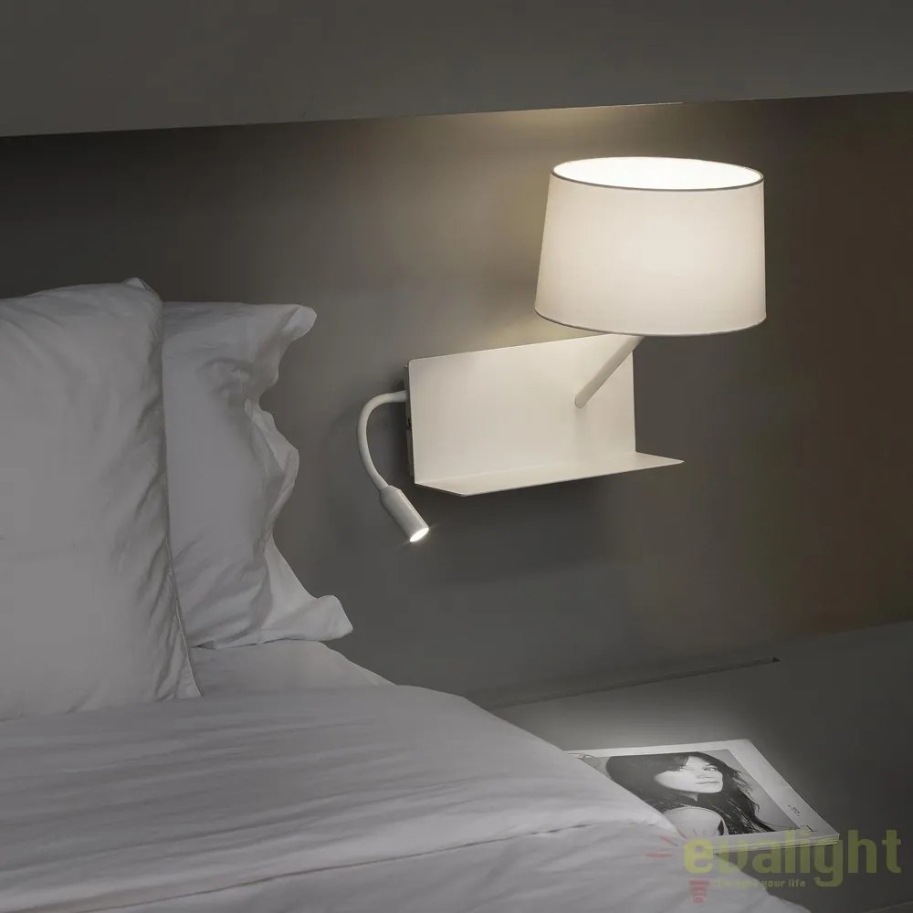 Aplica de perete / Lampa cu reader LED HANDY dormitor dreapta 28414