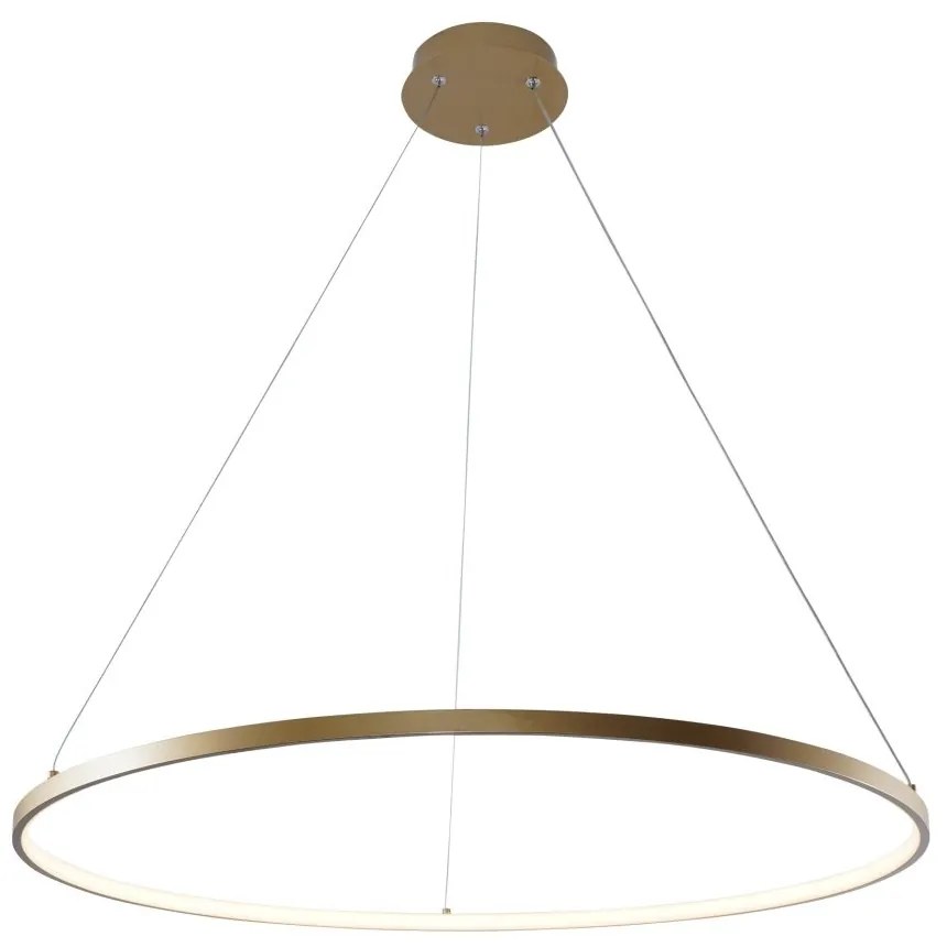 Lustra LED moderna design circular BRENO auriu 80cm