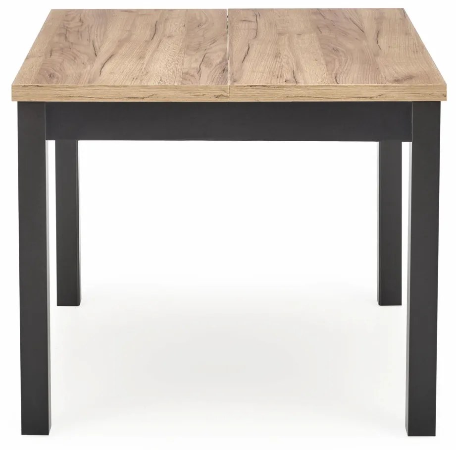 Masa patrata Tiago extensibila L90-125 cm stejar craft/negru
