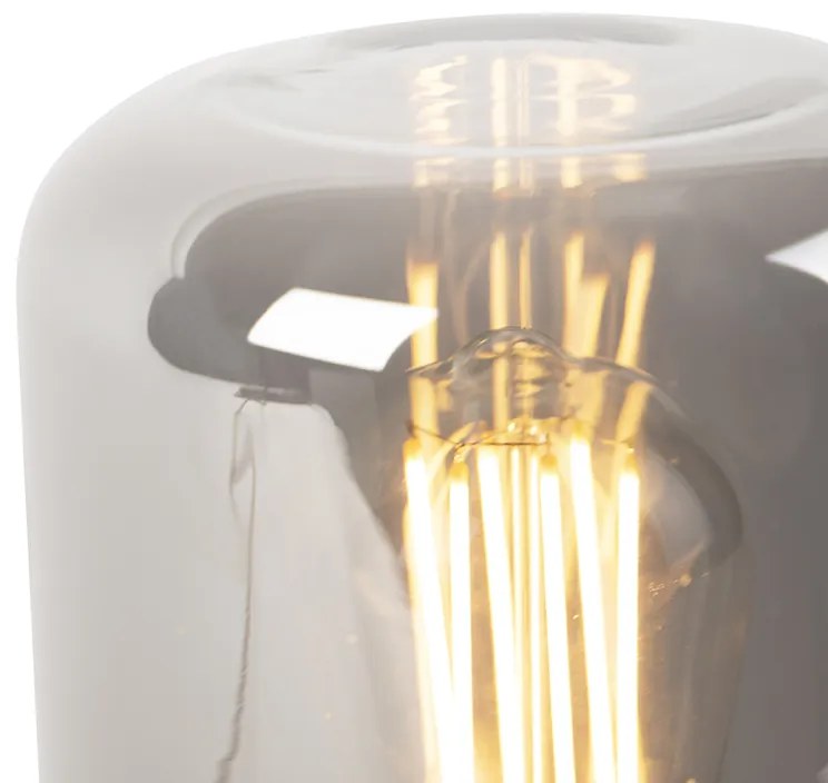 Lampă de masă de design din alamă cu sticlă fumurie - Bliss Cute