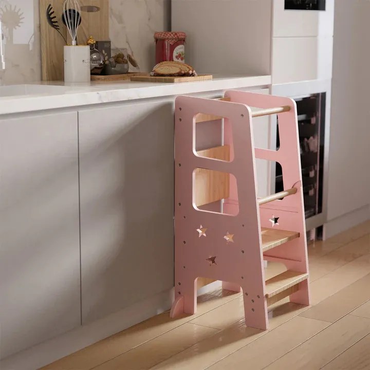 Juskys Turnul de învățare pentru copii Henny - roz