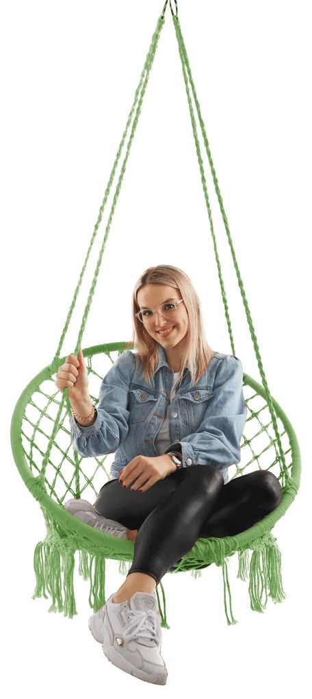 Scaun suspendabil, verde greenery, AMADO 2 NEW