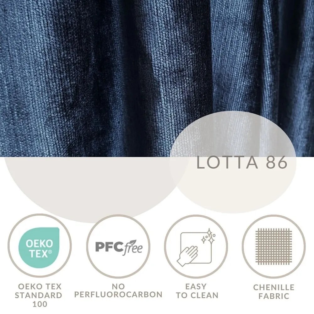 Pat matrimonial albastru închis tapițat cu spațiu de depozitare cu somieră 180x200 cm Shell – Maison de Rêve