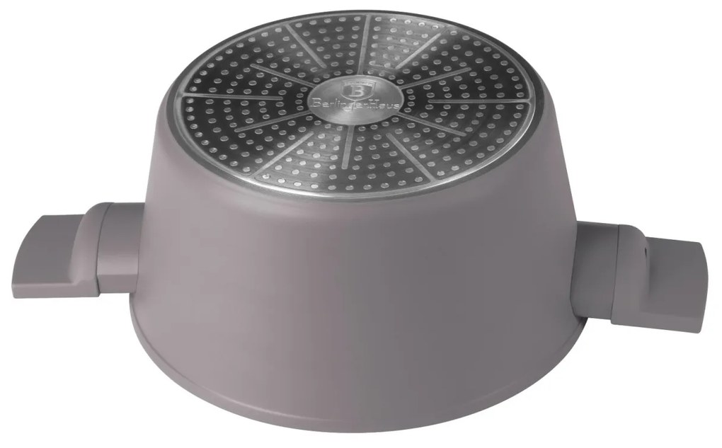 Oală cu capac 28 cm, 6.1L – Berlinger Haus Taupe Collection BH 8102, strat titan, potrivită pentru toate tipurile de plite și rețete