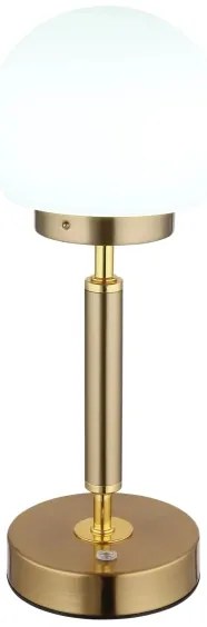 Lampă LED tactilă reîncărcabilă de masă Globo 21033M HAKU LED/2,5W/5V 2700/4000/6500K alamă