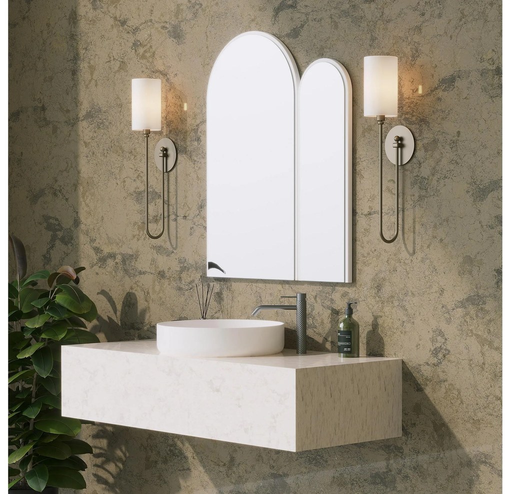 Oglindă decorativă Titeku (alb) . 1093651