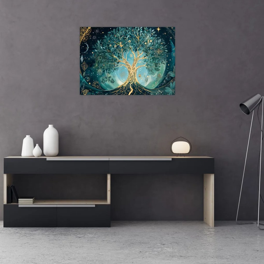 Tablou – Arborele vieții în univers (70x50 cm)