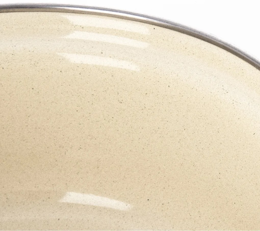 Oală emailată Orion cu margine Brown, 2 l, 2 l