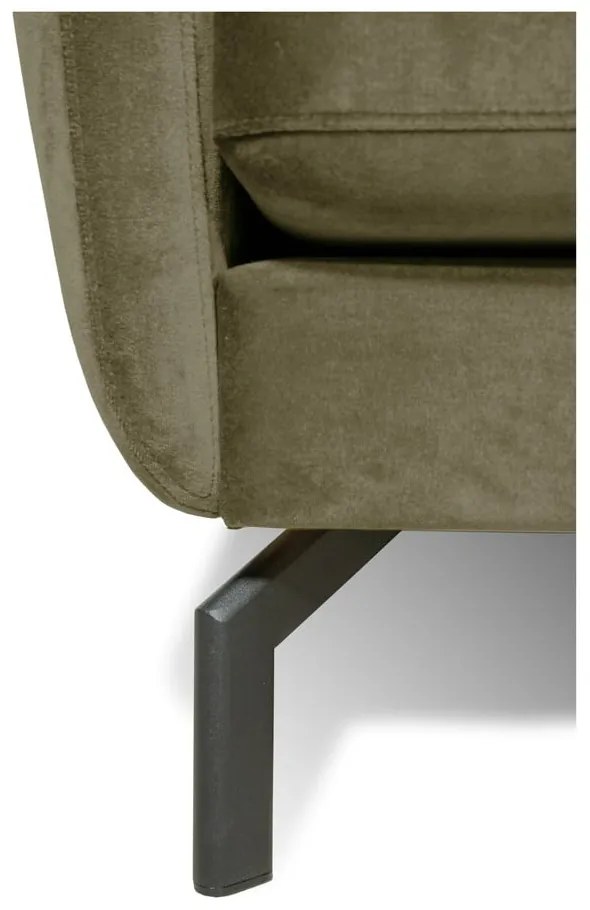 Canapea verde din catifea 230 cm Magic - Scandic