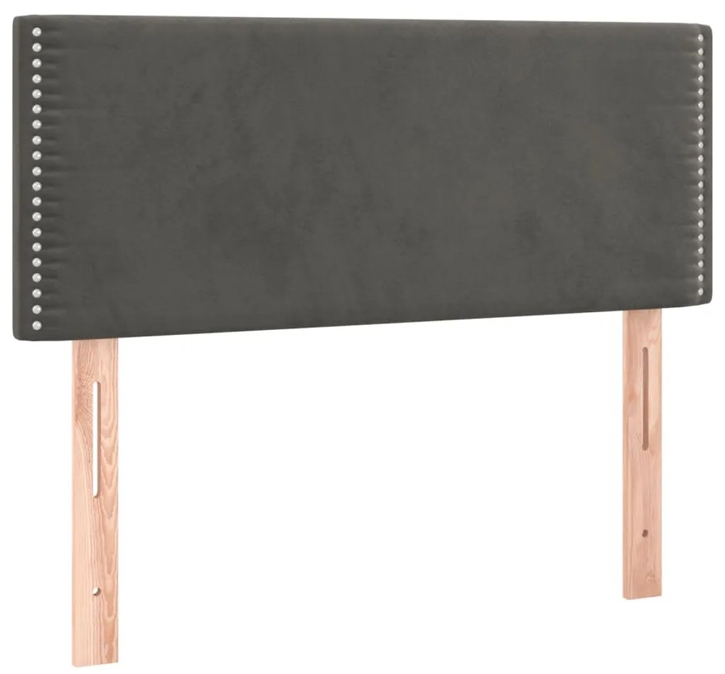 Tablie de pat, gri inchis, 80x5x78 88 cm, catifea 1, Morke gra, 80 x 5 x 78 88 cm