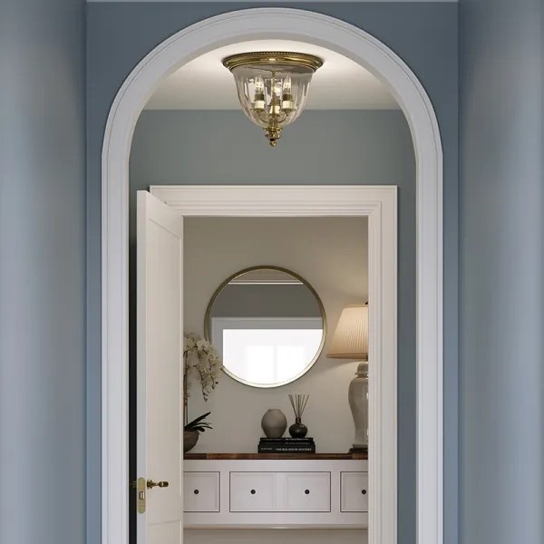 Plafonieră CAMBRIDGE 3xE14/60W/230V aurie Hinkley