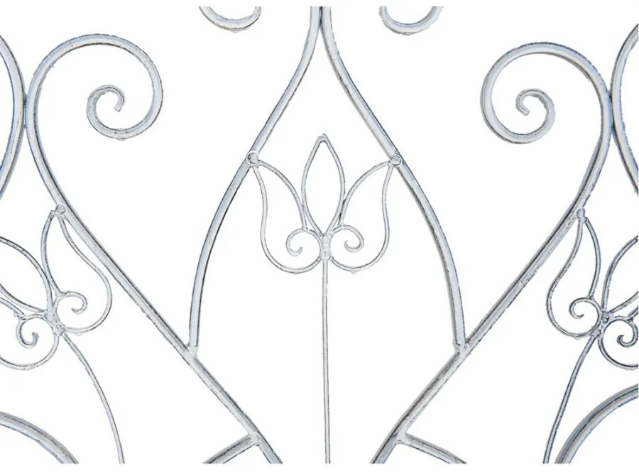Banca de gradina, din metal, cu aspect vintage, Romance