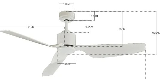 Ventilator de tavan Lucci Air 210528 AIRFUSION CLIMATE II alb + telecomandă