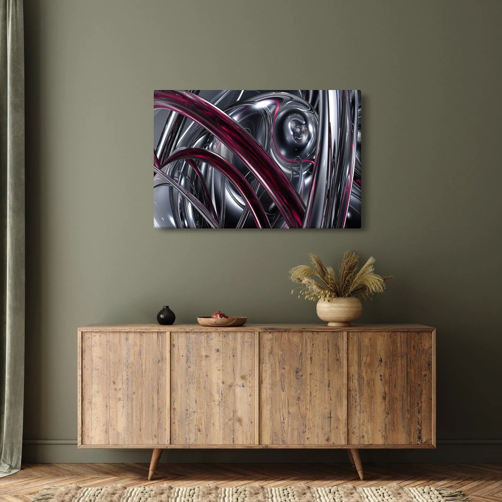 Tabloul cu abstracție gri (90x60 cm)