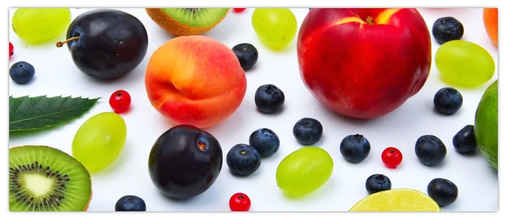 Tablou - fructe cu picături de apă (120x50 cm)