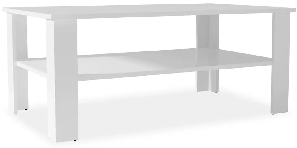 244857 vidaXL Măsuță de cafea din PAL, 100 x 59 x 42 cm, alb