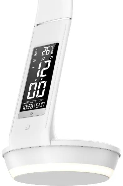 Lampă LED dimabilă cu funcție de încărcare fără fir Qi 5W și afișaj Retlux LED/6W/230V 3000/4000/6000K alb