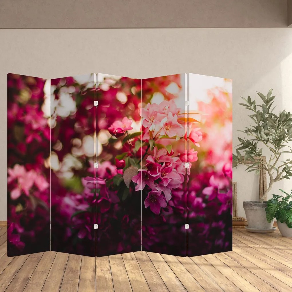 Paravan - Florile tufișului înflorit (210x170 cm)