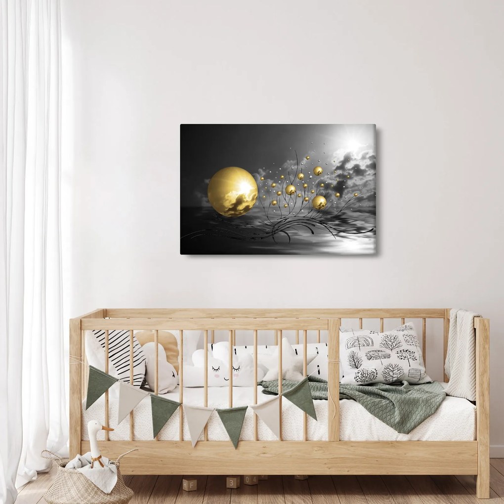 Tabloul bilelor în ocru (90x60 cm)