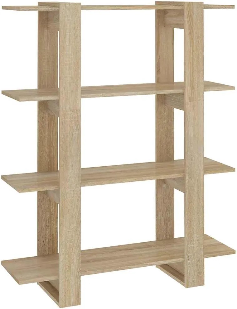 vidaXL Bibliotecă/Separator cameră, stejar sonoma, 100x30x123,5 cm
