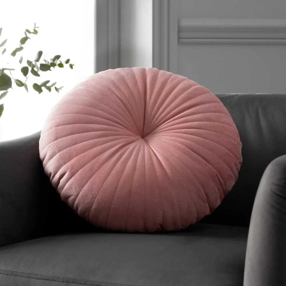 Pernă decorativă din catifea ø 40 cm Round Soft Touch – Catherine Lansfield