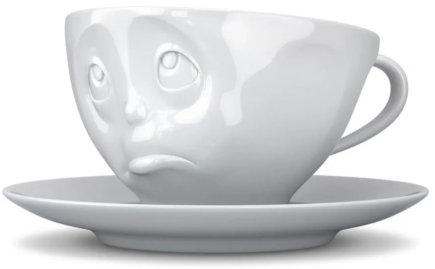 Ceașcă din porțelan pentru cafea 58products Oh please, 200 ml, alb