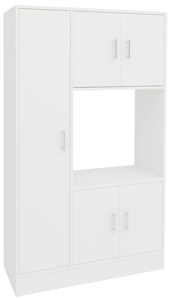 Dulap bucatarie Arno, 5 Usi, Alb, 90 x 32 x 150 cm