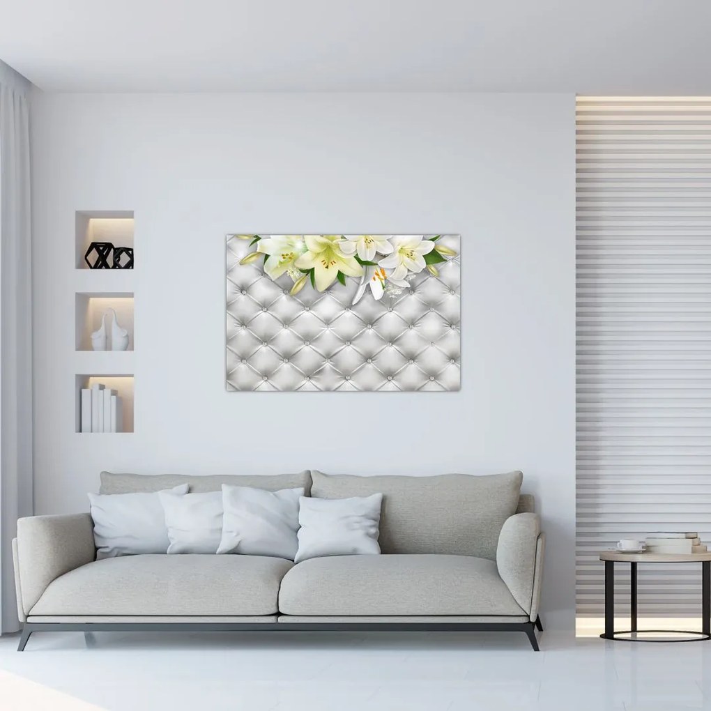 Tablou cu flori de crin (90x60 cm)