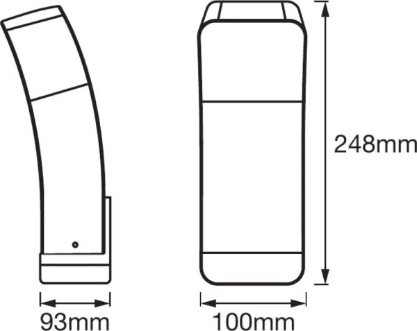 Ledvance - Aplica de exterior LED RGB SMART + CURVE LED/9W/230V IP44