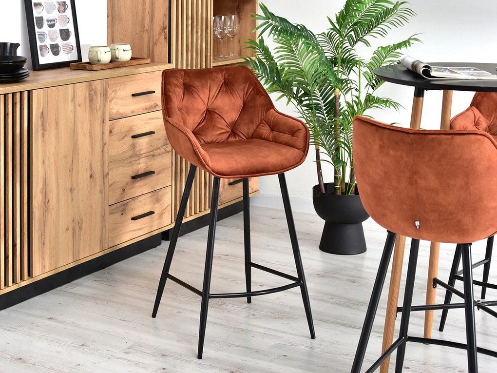 Scaun Lars (cupru + negru). Promo -16%. 1110717