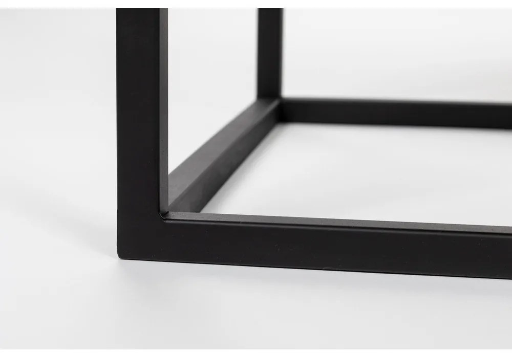 Masă TV neagră din ratan Guuji – White Label