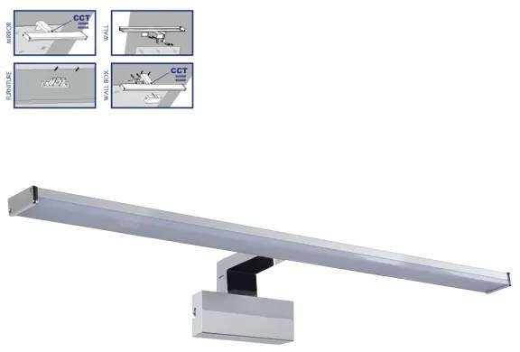 Aplică LED pentru oglindă de baie Prezent 70228 TREMOLO PLUS LED/12W/230V IP44