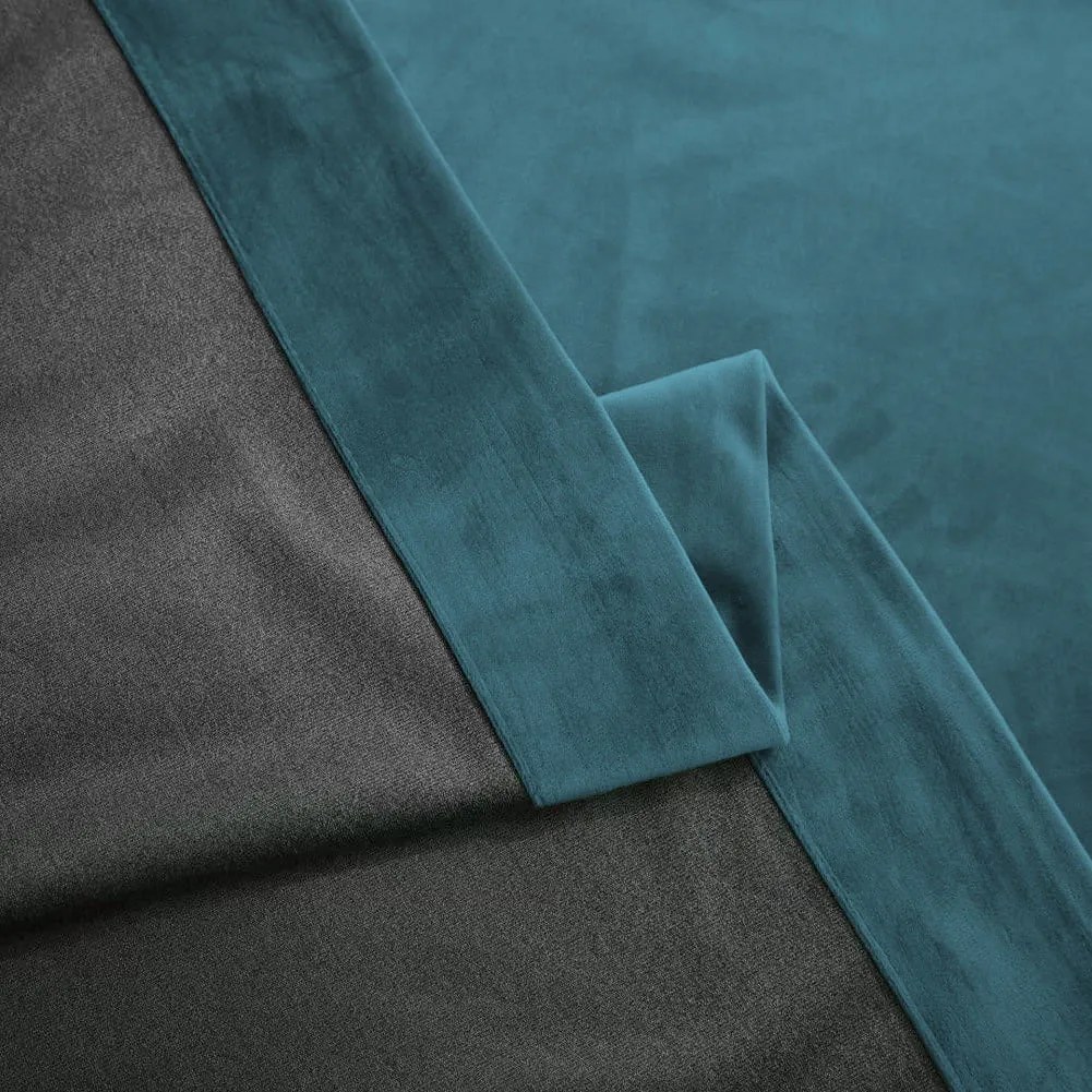 Draperie din catifea blackout cu rejansa transparenta cu ate pentru galerie, Madison, densitate 700 g/ml, Casal, 1 buc