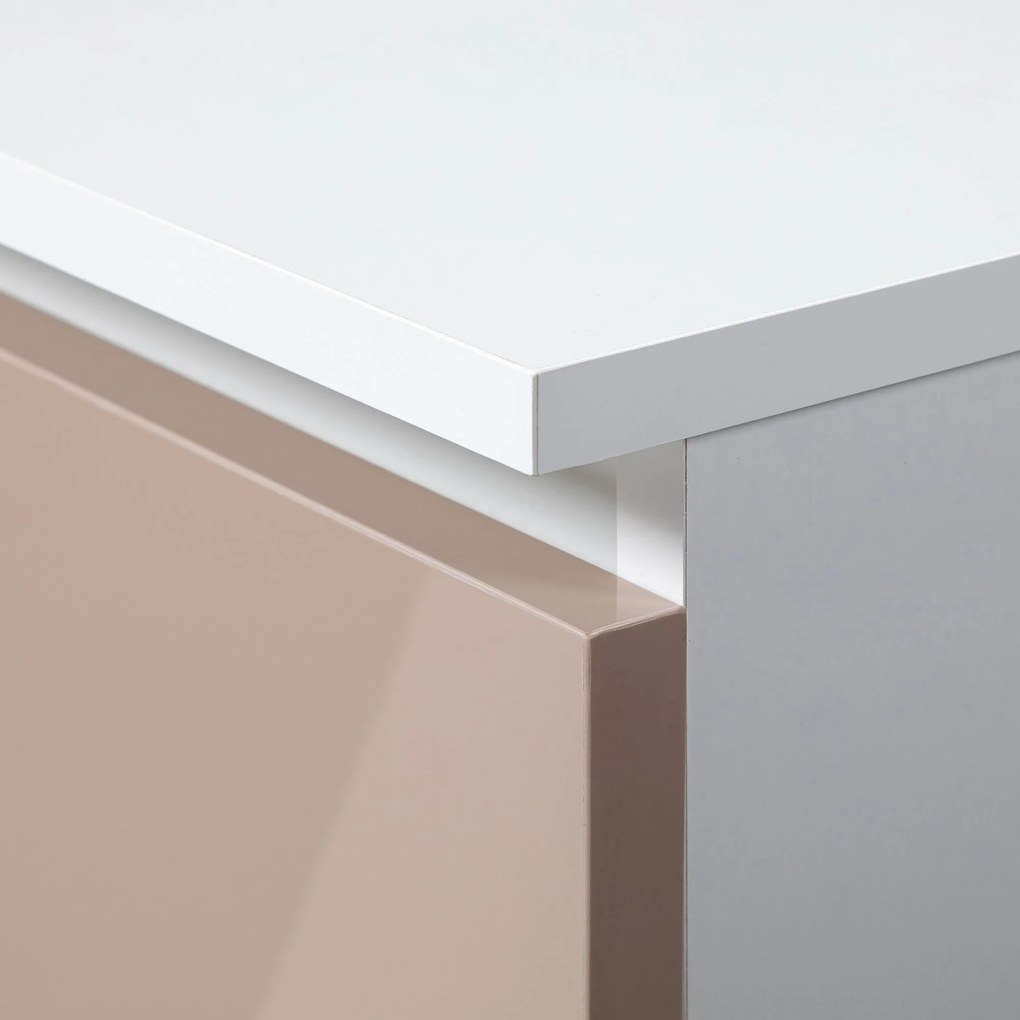 Raft Ravindra (alb + cappuccino lucios). 1068893