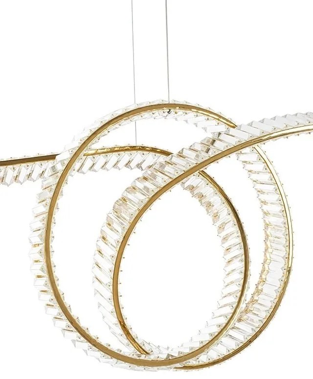Lustra LED moderna design deosebit CHARMES 120 auriu