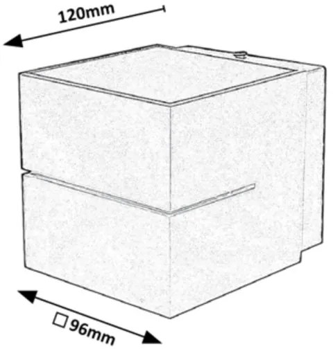 Aplică KAUNAS 1xG9/10W/230V neagră Rabalux 7017