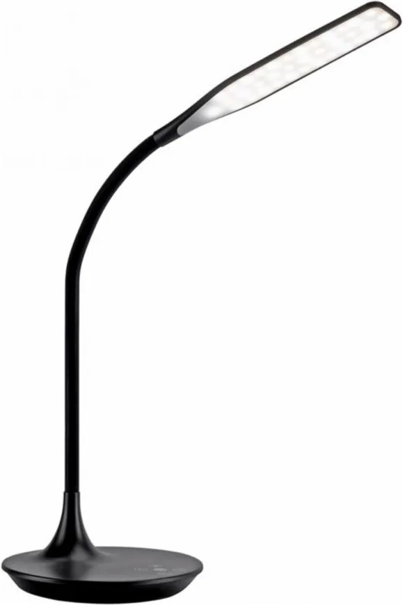 Veioza LED Rafael neagra, plastic, 1 bec, 230 V, 48 W, 600 lm