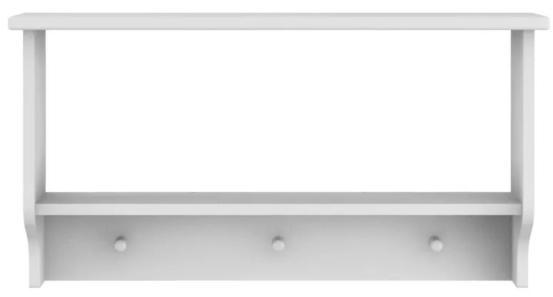 Raft elegant Ines alb L77 cm