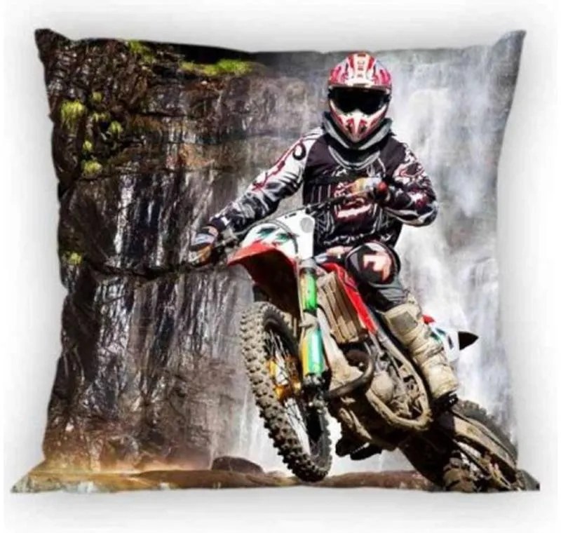 Motocicletă Husă de pernă Motocross Mud 40x40 cm