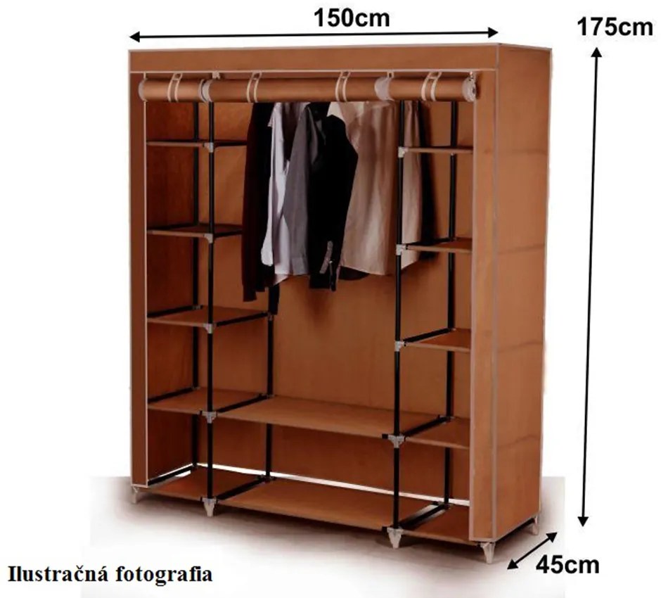 Organizator pentru dulap Menore (maro). 808166