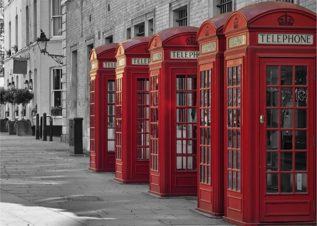 Tablou - Cutii telefonice din Londra (70x50 cm)