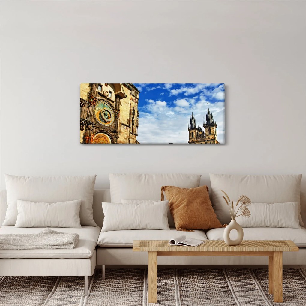 Tablou - Ceasul astronomic din Praga (120x50 cm)