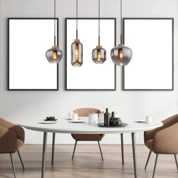 Lustră pe cablu Globo 15549-4H MATT 4xE27/40W/230V