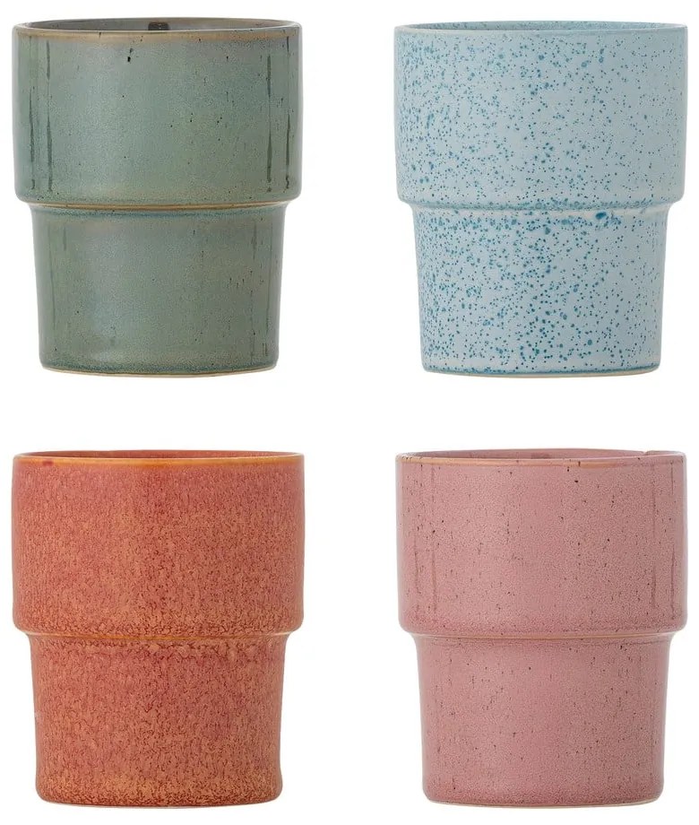 Cești 4 buc. pentru espresso din gresie 150 ml Ewan – Bloomingville