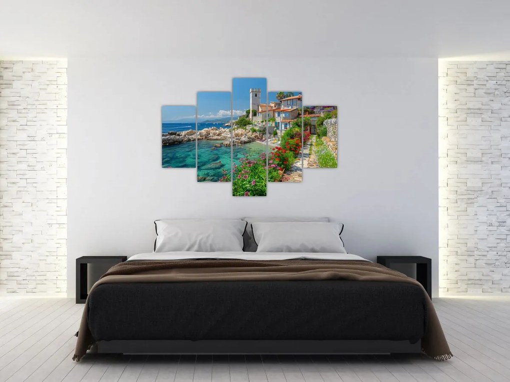 Tablou - Sat pitoresc de coastă (150x105 cm)